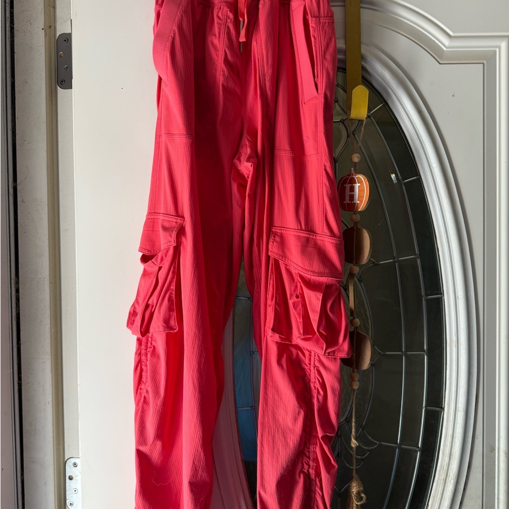 Lululemon Red Cargo Pants